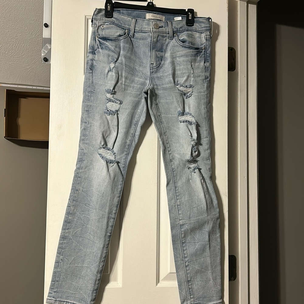 Blue Pacsun Stacked Skinny Jeans